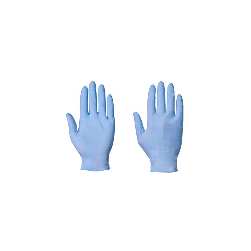 100 (1 Box) x Blue Nitrile (Latex & Powder Free)