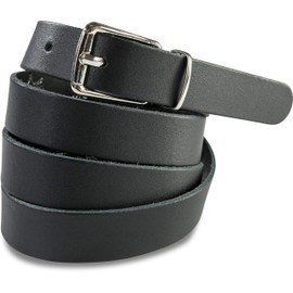 fashionchimp Basic Women's Belt Made of 100% Genuine Smooth Leather, Narrow Belt, Width Approx. 2.0 cm, Made in Germany, black