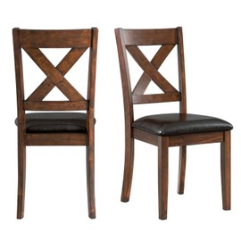 Picket House Furnishings Alexa Standard Height Side Chair Set in Cherry