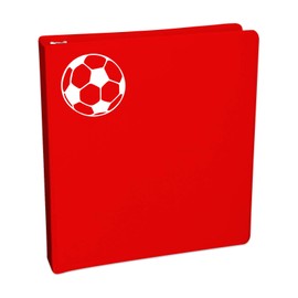 Bargain Max Decals Soccer Ball Silhouette Sticker Decal Notebook Car Laptop 5.5" (White)