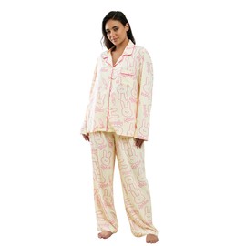 YiNi LuLu Womens Pajamas Set 2 Piece Long Sleeve Sleepwear Button Down Pjs Lounge Set Nightwear with Pockets