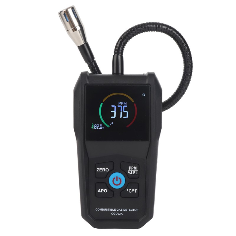 Combustible Gas Detector 50‑50000PPM LCD Display Screen Portable Gas Leak