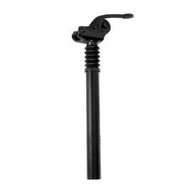 Bicycle Seat Post, Bicycle Seat Post for 27.2/28.6 x 300/350/400 mm, Spring Spring Seat Post Made of Aluminium Alloy for MTB Road Bike BMX eBike (Black, 27.2 x 400 mm)