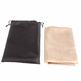 Flame Retardant Fire Blanket Heat Resistant Glass Fibre Blanket for Emergency 0.5mm Golden Silicone