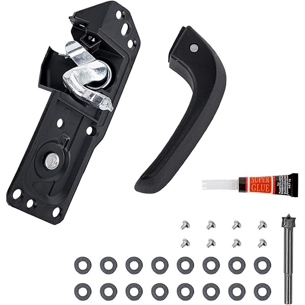Premium Inside Door Handle, Front Left Driver Side, Plastic, Fits