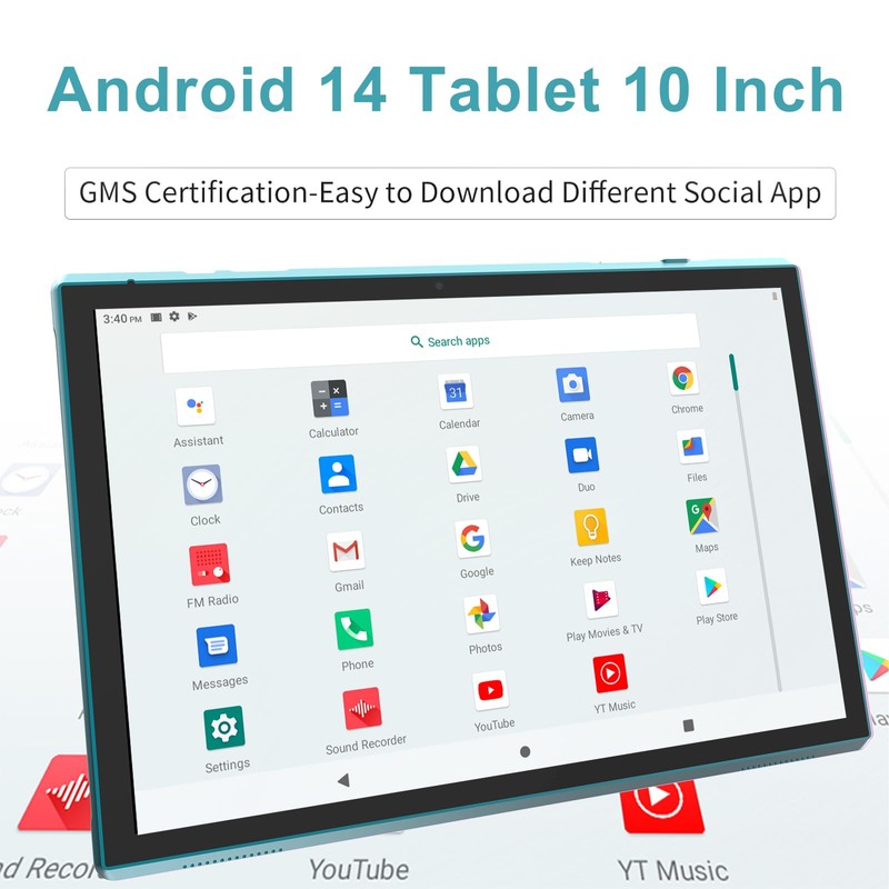 Android Tablet 10 Inch Tablet With Case Screen Stylus Android