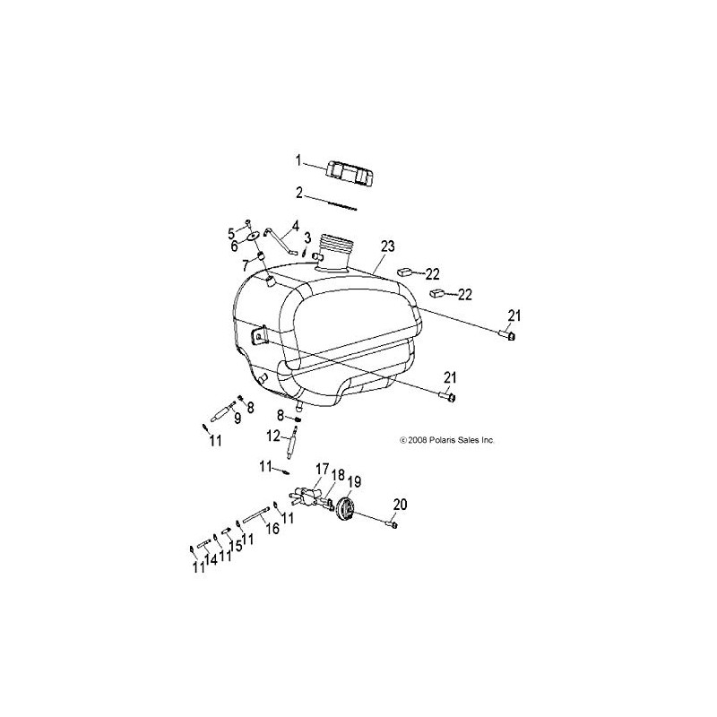 Polaris RZR Bolt, Genuine OEM Part 0453717, Qty 1