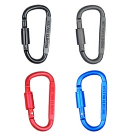 LBJFYHJN 4 Pcs Carabiners 80mm/3.2 Inch Multicolor Swivel Carabiner Hook for Fishing Hiking Travel Backpacking