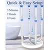 Swivel Shower Stool for Inside Shower, 360° Rotating Shower Seat