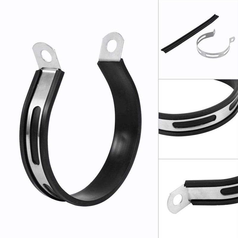 Jadeshay Motorcycle Exhaust Clamp, Motorcycle Exhaust Bracket Universal Motorcycle Exhaust