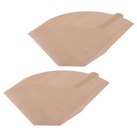 Operitacx 100Pcs Unbleached Paper Coffee Filter Cones Disposable Espresso Filtering Papers for Home Use Compatible with Coffee and Makers Natural