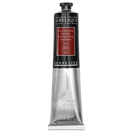 Sennelier Extra-Fine Artist Acryliques - Burnt Sienna, 200 ml tube