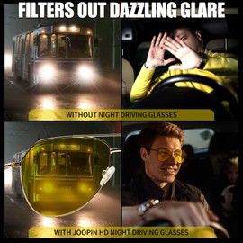 Joopin Polarised Sunglasses Men's UV400 Mirrored Sunglasses Women's Large and Retro Men's Sunglasses with Metal Frame Various Colours Available, Gold Yellow-Not Polarized