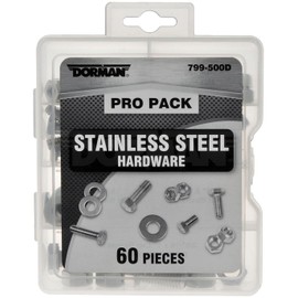 Dorman 799-500D: Pro Pack Stainless Steel Hardware - 60 Pieces