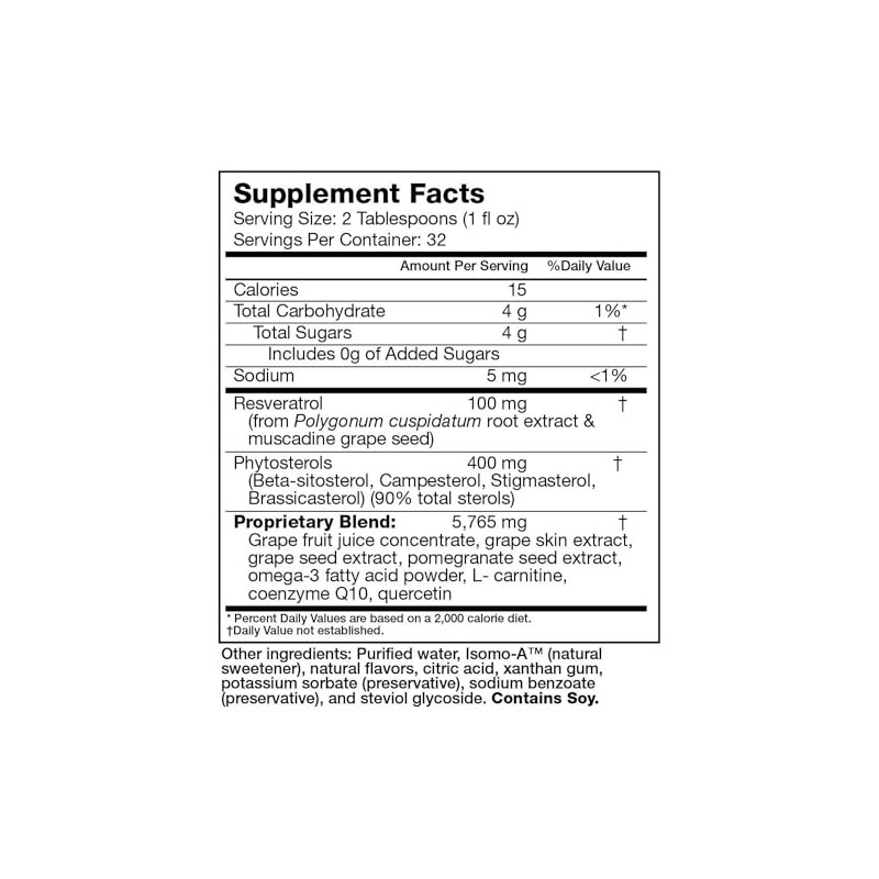 Resvinatrol Complete 32 Ounce Liquid Supplement by EffiHealth