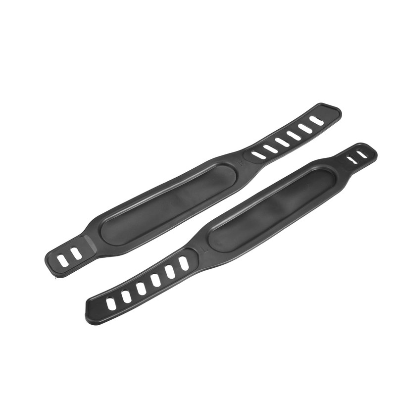 A ABSOPRO 1 pair of bicycle pedals with straps, bicycle