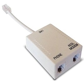 Waytex 39309 ADSL Filter RJ45 to Cable, 2 x RJ11-0.10 Metre Beige