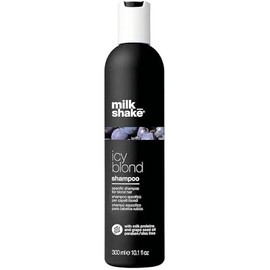 milk_shake icy blond shampoo | sulfate-free toning shampoo with black pigment to cool brassy tones and enhance platinum blonde hair | ideal for maintaining icy, ash-toned color | 10.1 fl oz