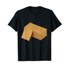 Smores Ingredients and Camping Essentials Graham Cracker T-Shirt
