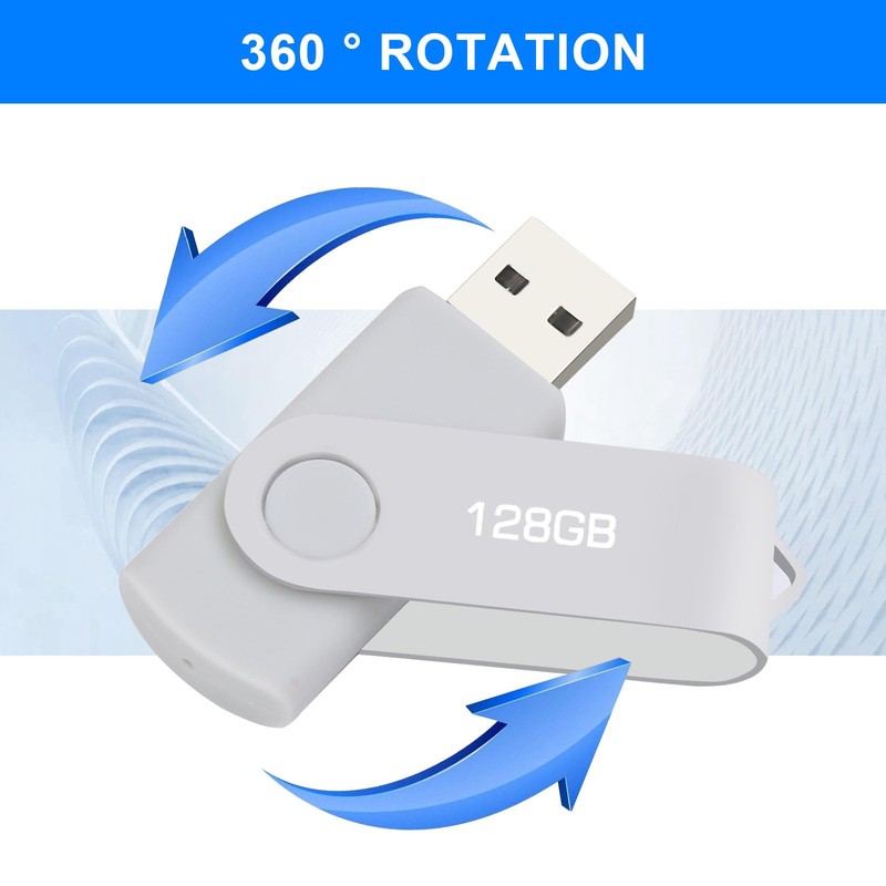 USB Stick 128 GB, USB 2.0 Stick 2.0 Memory Stick