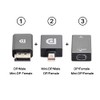 NFHK 3pcs/Set Mini DisplayPort 1.2 4K 60hz to DP Adapter
