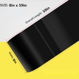 YFEIQI 1.5M Leak Repair Tape, Pipe Repair Tape, Waterproof Leak-Proof Tape, self-Adhesive Waterproof Tape, Super Sticky, Suitable for Leak Repair of Pipes, Buckets, Fish Tanks, Pools (8x59in,Black)