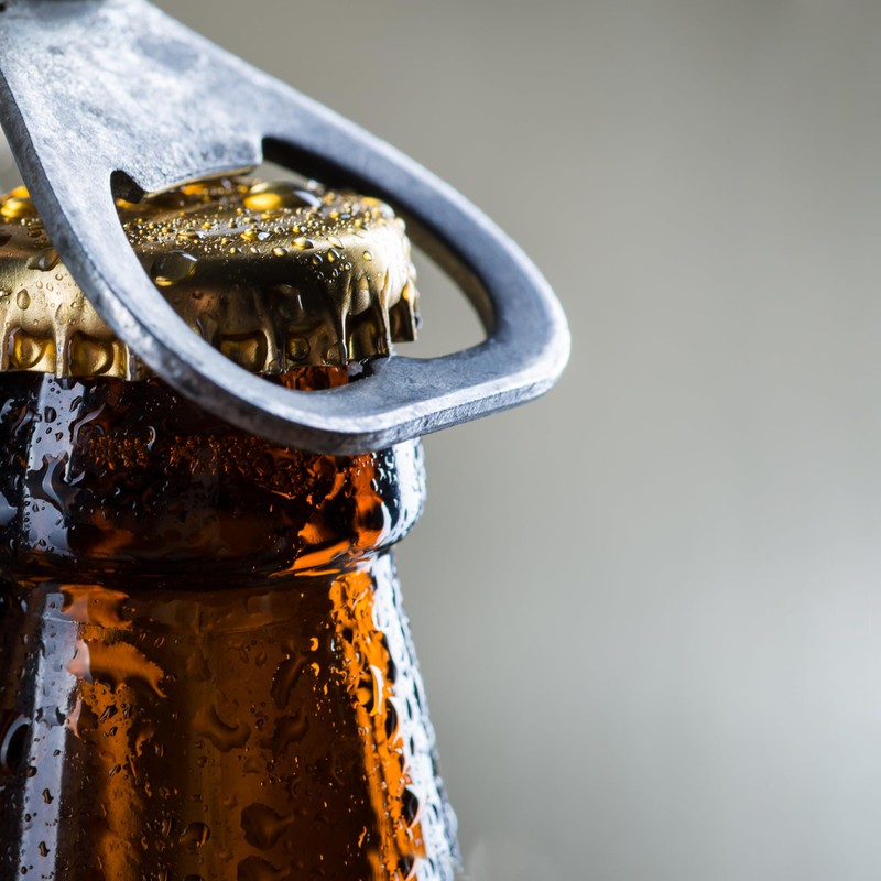 Waiter Corkscrew and Beer Bottle Opener Multifunction Tool (Red)