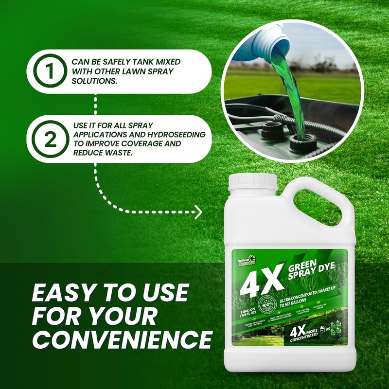 1 Gallon 4X Green Spray Dye - Makes 512 Gallons