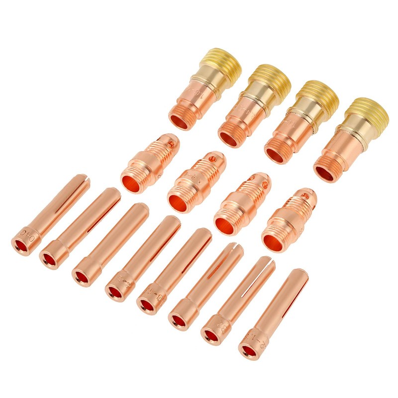 49pcs/set Gas Lens Alumina Nozzles Cups Collets Accessory Kit for