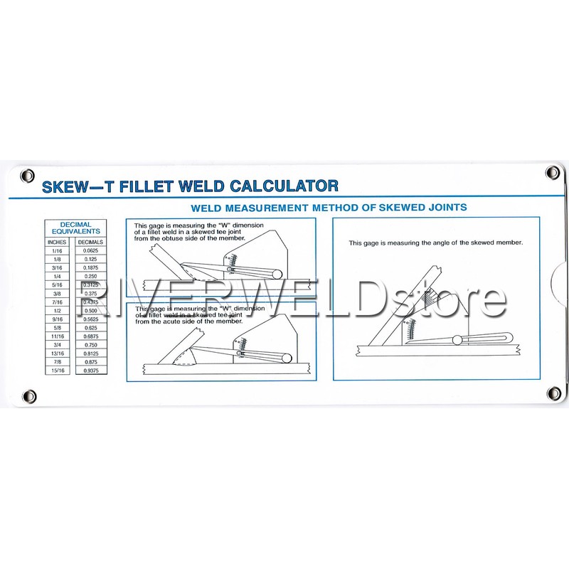 Skew-t Fillet Weld Gauge Gage Welding Inspection