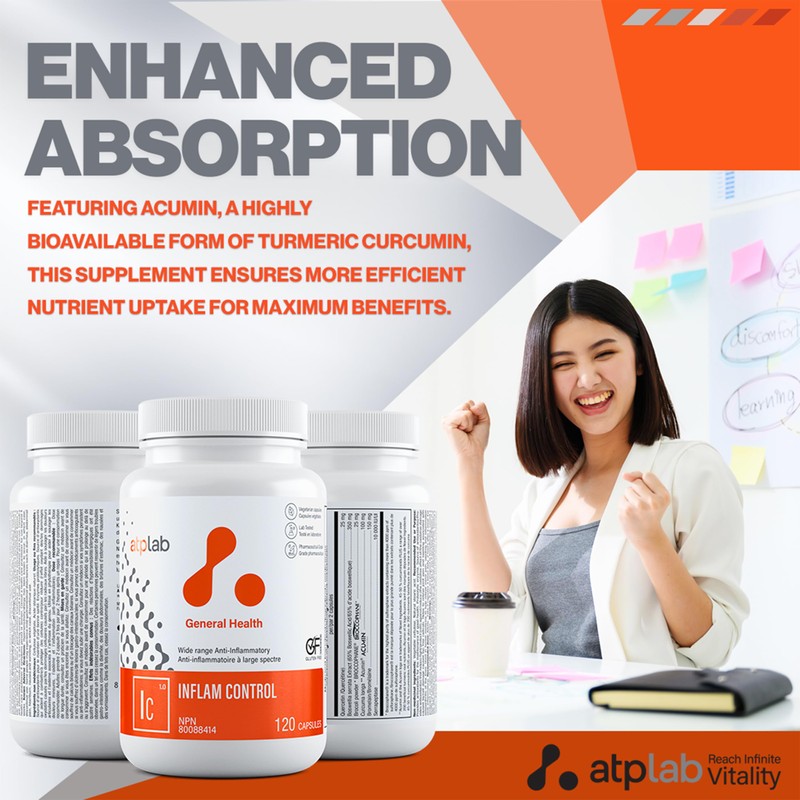 ATP LAB Inflam Control, 120 Capsules - Joint & Muscle