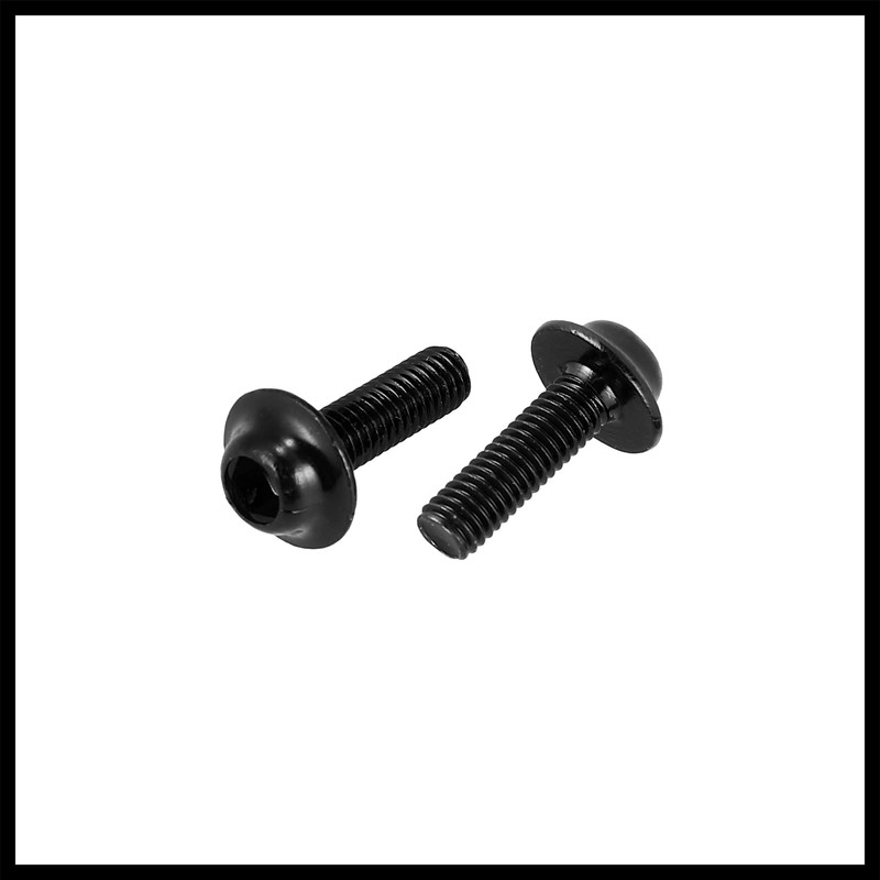 Hihaha 10pcs M5 Motorcycle Windscreen Screw Fairing Windscreen Bolt Black