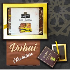 Dubai Chocolate Bar - Pistachios - Kataifi - Dubai Cikolatasi - Made By Carsibasi Since 1946-3.35 Oz (95 gr) - Pack of 2