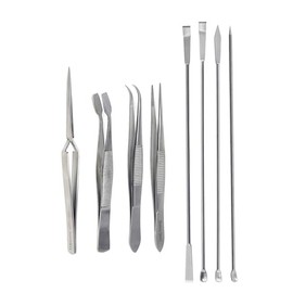 A2Z 8 Pieces long Resin Art Spoon Tools Kit, Stirring Poke Needle Scoop and Tweezers for Glitter and Silicone Resin Mold Jewelry Making Set, Epoxy Resin Art Crafts, Candle Making, DIY Crafts