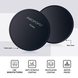 1 Set 62 mm Metal Lens Cap, Compatible with All 62 mm Camera Thread Lens and 62 mm Camera Accessories (ND, CPL, UV Camera Filter), CNC Machined (Front Cover + Rear Cover)