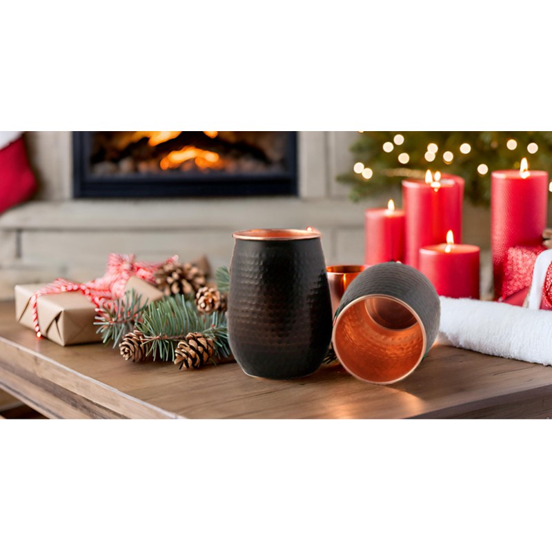 STAGLIFE 16 Oz Pure Copper Tumblers for Drinking Water Cups