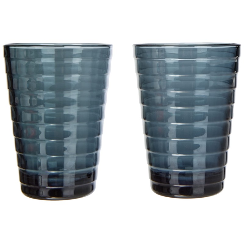 Vasos Set of 2 330 ml Dark Grey