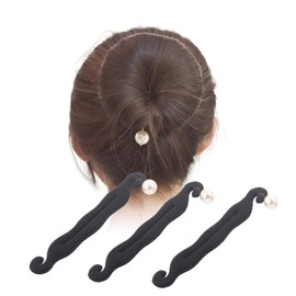 YFFSFDC Bun Hair Maker, Hair Arrangement Cushion, Dango Hair Arrangement, Cute, Bun Goods, For Long Hair, Hair Goods, Set of 3