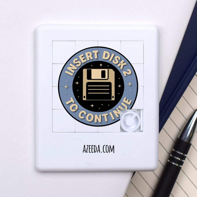 Azeeda 'Insert Disk 2 To Continue' Sliding Puzzle (PZ00036751)