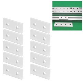 KooingTech Fixing Bracket Connector, Flat Mending Plates, 10Pcs Flat Connection Plate, Solid Aluminum Flat Joining Connector, Repair Fixing Bracket Connector, 2020-2 Hole Mending J (2020-2 Hole)