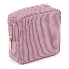 FACAICAI Small Makeup Bag Mini Makeup Pouch Cute Cosmetic Bag for Women Travel Pouch Essentials Bags with Slip-in Pockets (Pink)