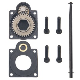 RC Electric Roto Starter E-Start Backplate Power Back Cover 11011 & Drill Start Wand Power Starter Shaft Rod Pin End 11003 for 1/10 HSP HPI Vertex VX 16/18/21, CXP SH 18/21 Engines (Hole Centers 27mm)
