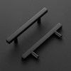 Ravinte 10 Pack Matte Black Cabinet Pulls 3-3/4 inch Black
