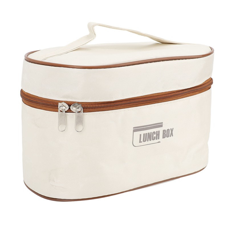 Bento Box Round Lunch Box Coffee Brown Stainless Steel Leakage
