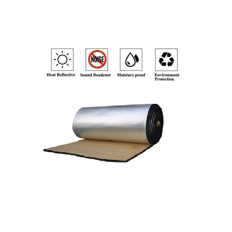 4X8 Reflective Peel Stick Heat Shield Sound Deadener Car Insulation