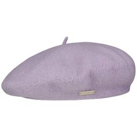 Seeberger Women's Basque Virgin Wool Beret Hat Wool Basque Winter Basque Virgin Wool Hat, lilac, Unit size