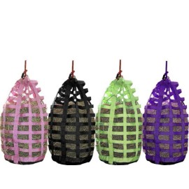 Derby Originals Go Around Hanging Slow Feed Horse Hay Bag with 6 Month Warranty - Pink