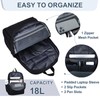 RAVUO Backpack for Men, Water Resistant Black School Backpacks Large