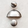 Brushed Nickel Knobs and Cup Handle for Kitchen Cabinets |