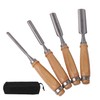 Sevender 4 PCS Wood Chisel CR-V Steel Chisel Steel Forged